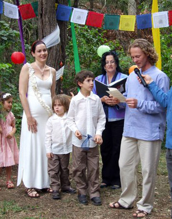 Mary & Brendan's Wedding at their home on Macleay Island Redlands off Brisbane with Marry Me Marilyn